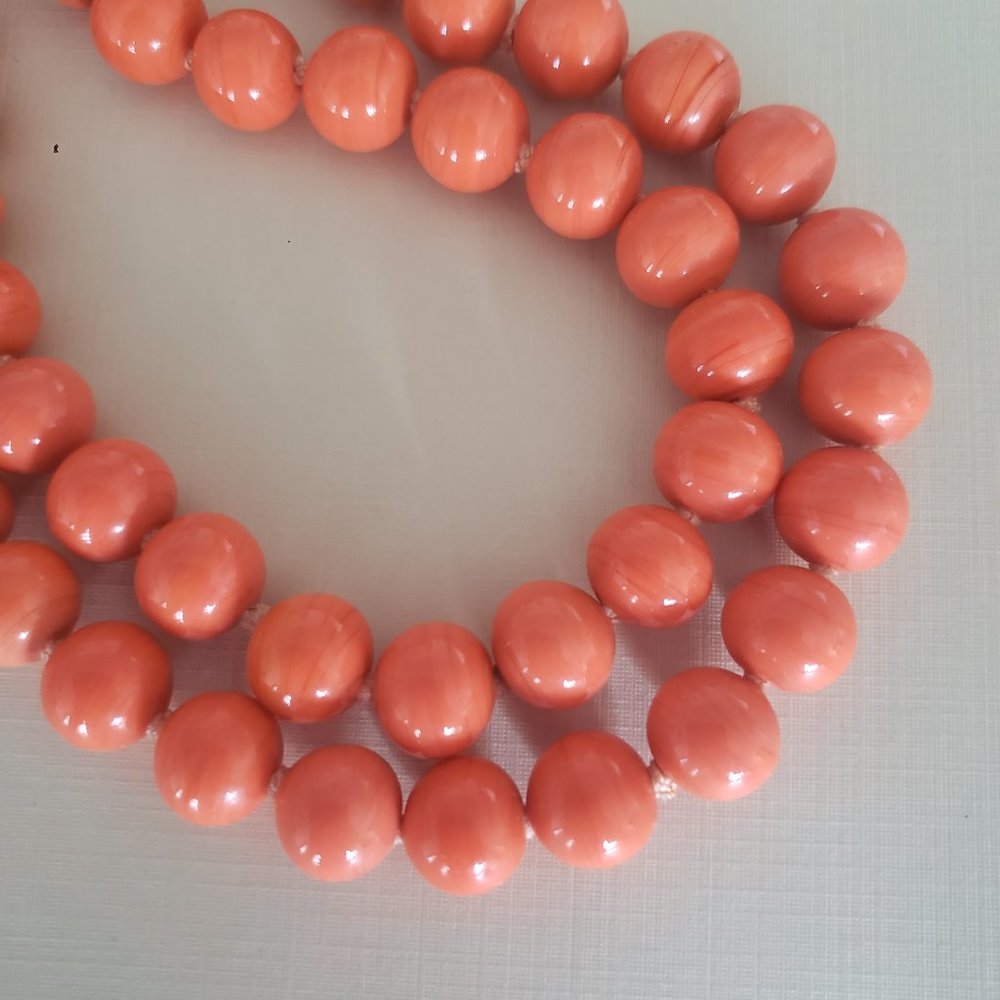Coral Orange Necklace - Picture 8 of 9